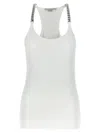 Stella Mccartney Stella Mc Cartney White Tank Top With Chain Straps In White