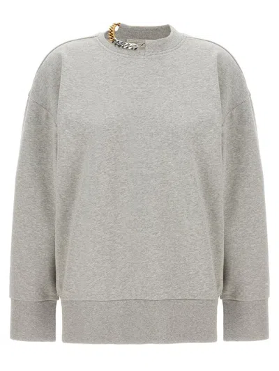 Stella Mccartney 'chain' Sweatshirt In Gray