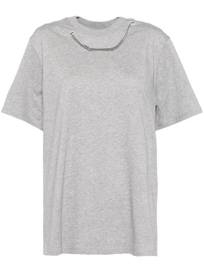 Stella Mccartney Chain T-shirt In Grey