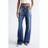 Stella Mccartney Chain Tassel Straight Leg Jeans In Blue