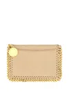 Stella Mccartney Chain-trim Card Holder In Neutral