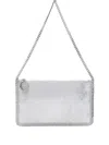 Stella Mccartney Chain Strap Rectangular Clutch Bag In Gray