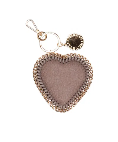 STELLA MCCARTNEY CHAIN-TRIM HEART-MOTIF KEYRING