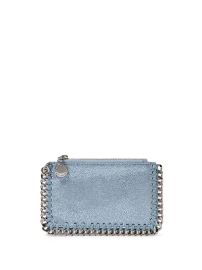 Stella Mccartney Chain-trim Wallet In Blau