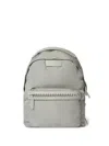 Stella Mccartney Chain-trimmed Backpack In Gray