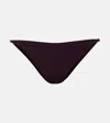 Stella Mccartney Chain-trimmed Bikini Bottoms In Purple