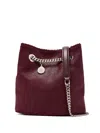 Stella Mccartney Chain-trimmed Bucket Bag In Red