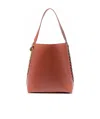 Stella Mccartney Chain-trimmed Tote Bag In Brown