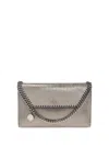 Stella Mccartney Chain Wallet Falabella Bag With Strap In Gray