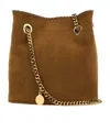 Stella Mccartney Biscuit Alter Suede Bucket Bag In Brown