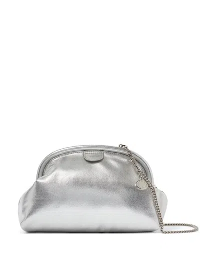 Stella Mccartney Chain-strap Clutch Bag In Gray