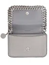 Stella Mccartney Chain-trim Snap Wallet In Grey
