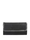Stella Mccartney Continental Wallet In Black