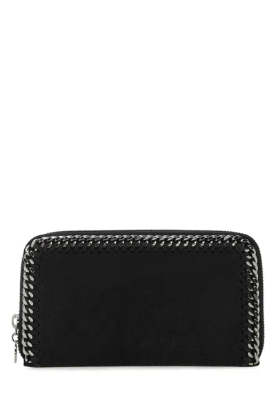Stella Mccartney Chain-trimmed Wallet In Black