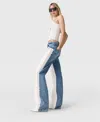 Stella Mccartney Chaps Studded Straight-leg Jeans In White/blue