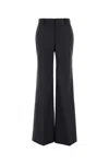 Stella Mccartney Wool Flared Trousers In Black