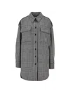 Stella Mccartney Check Overshirt In Gray