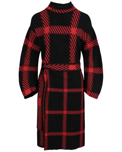 STELLA MCCARTNEY STELLA MCCARTNEY CHECK PRINT BELTED DRESS