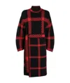 Stella Mccartney Check-print Belted Dress In Black