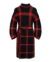 Stella Mccartney Check-print Belted Dress In Multi