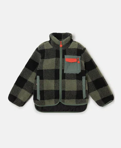 Stella Mccartney Check Print Fleece In Multi