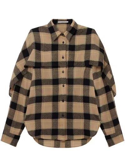 STELLA MCCARTNEY CHECK WOOL SHIRT