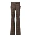 Stella Mccartney Stella Mc Cartney Check Wool Trousers In Black