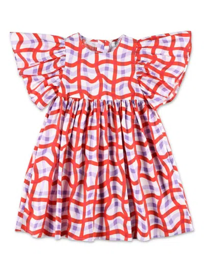 Stella Mccartney Kids' Checked Dress In Red