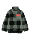 Stella Mccartney Checked Fleece Jacket In Green