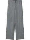 Stella Mccartney Low-rise Check Straight-leg Trousers In Black