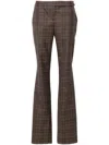 Stella Mccartney Stella Mc Cartney Check Wool Trousers In Brown