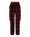 Stella Mccartney Bessie Silk Trouser In Red