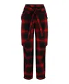 Stella Mccartney Bessie Silk Trouser In Red