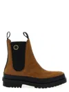 Stella Mccartney Ankle Boots With Elastic Side Panels In Brown
