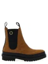 Stella Mccartney Ankle Boots With Elastic Side Panels In Brown