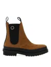 Stella Mccartney Ankle Boots With Elastic Side Panels In Brown