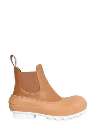 Pre-owned Stella Mccartney Chelsea Duck City Boots In Cuoio