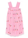 Stella Mccartney Cherry-embroidered Dress In Pink