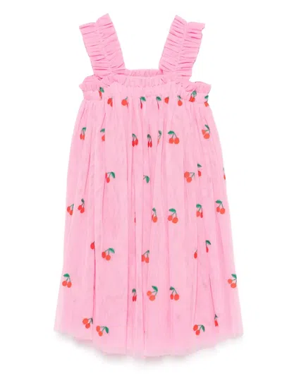 STELLA MCCARTNEY CHERRY-EMBROIDERED DRESS