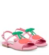 Stella Mccartney Cherry-motif Sandals In Pink