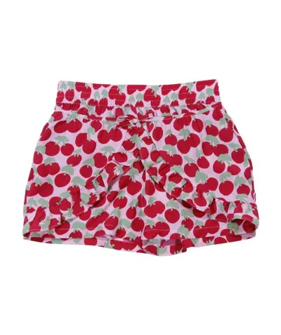 Stella Mccartney Cherry Lace Shorts In Red