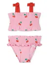 Stella Mccartney Cherry Print Bikini Set In Pink