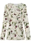Stella Mccartney Cherry Print Mesh Top