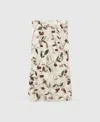 Stella Mccartney Ruched Printed Stretch-mesh Midi Skirt In Cream
