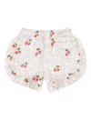Stella Mccartney Cherry-print Shorts In White