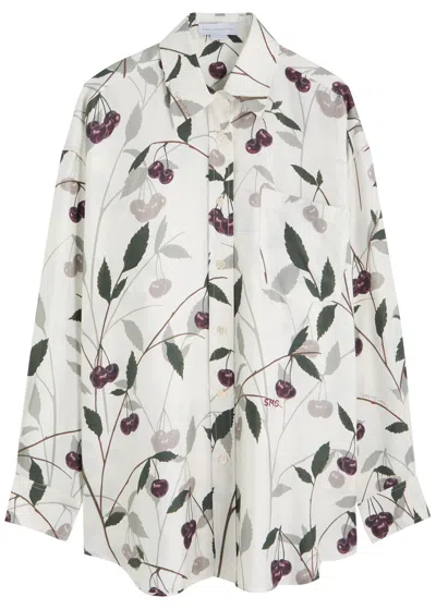 STELLA MCCARTNEY STELLA MCCARTNEY CHERRY-PRINT SILK SHIRT