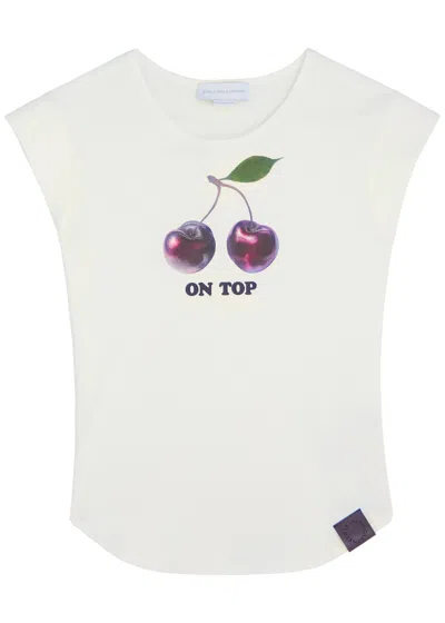 Stella Mccartney Cherry Printed Cotton T-shirt