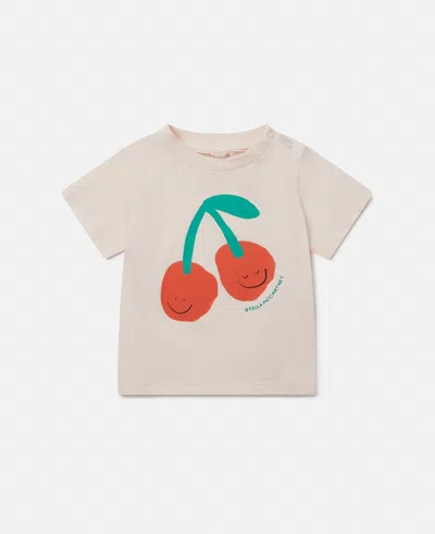 Stella Mccartney Chery Graphic T-shirt In Pink