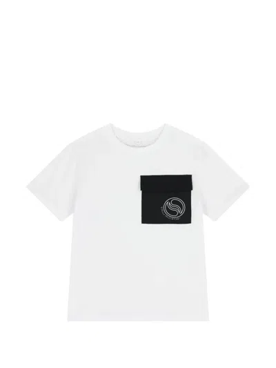 Stella Mccartney Kids' Chest-pocket T-shirt In White