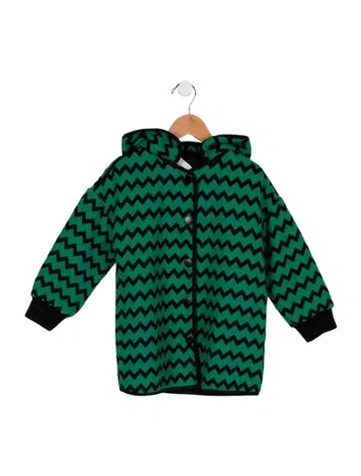 Pre-owned Stella Mccartney Babies' Chevron Hooded Jacket In Multi
